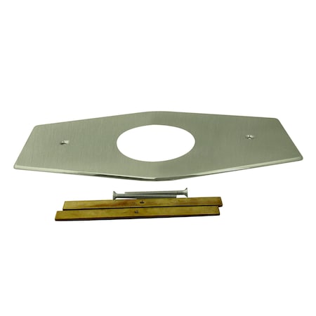 Westbrass Remodel Cover Plate for Mixet Bathtub and Shower Valves, Satin Nickel D503-07